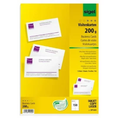 SIGEL  Cartes de visite x 150 feuilles
