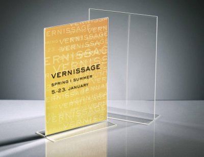 SIGEL  ta220 pr&eacute;sentoir de table vertical pour a4 transparent