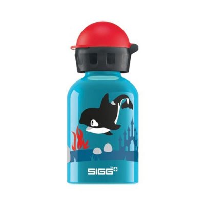SIGG  Gourde flasque Kid 0.3l Orca Family Bleu/Rouge