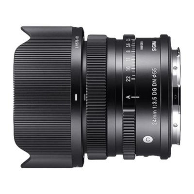 SIGMA  Dg Dn C L-m 24 Mm F/3.5 Wide Angle Lens Noir