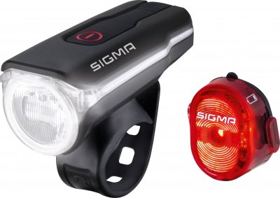 SIGMA  - Kit Phare Avant &Eacute;clairage V&eacute;lo  Aura 60 + Nugget Ii