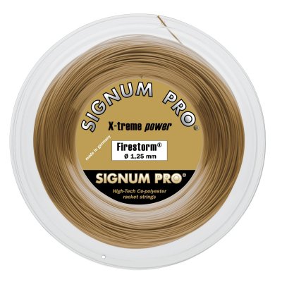SIGNUM PRO  firestorm bobine cordage de tennis or 1,20 mm x 200 m