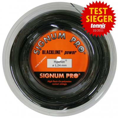 SIGNUM PRO  hyperion bobine cordage de tennis noir 1,24 mm x 200 m