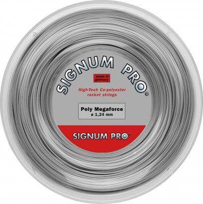 GENERIQUE Signum pro poly mega force bobine cordage de tennis gris 1,29 mm x 200 m 