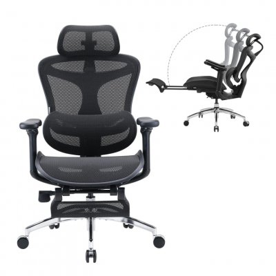 SIHOO Doro C300 Fauteuil de Bureau Ergonomique JT -Soutien Lombaire Auto-ajustable-Noir