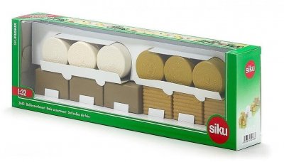 SIKU  balles de foin assortiment blanc / brun 12 pi&egrave;ces (2463)