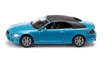 SIKU  BMW 645i Cabriolet 8,7 x 3,7 cm bleu acier/noir (1007)