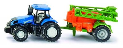SIKU  Tracteur New Holland Avec &Eacute;pandeur 1/64&egrave;me - V&eacute;hicule Miniature