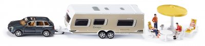 SIKU  Voiture avec caravane 1:55 