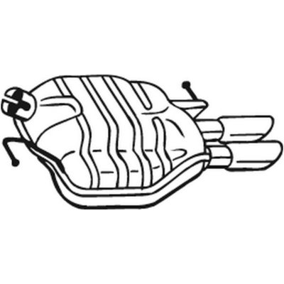 BOSAL Silencieux arriere  105-031 (X1)