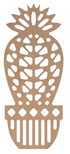 ARTEMIO Silhouette en bois MDF origami - Cactus boule 15 cm - 