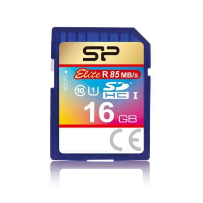 SILICON POWER  Elite - Carte m&eacute;moire flash - 16 Go - Class 10 - SDHC UHS-I 