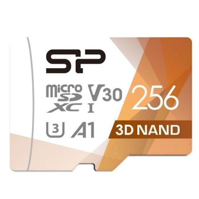  Silicon Power Memory Card Superior Pro Micro SDXC 256GB UHS-I U3 V30 +Adapter