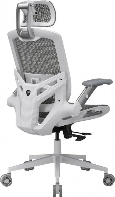 COUGAR Silla Gaming  Speeder ONE Respaldo Tapizado Reclinable Blanca