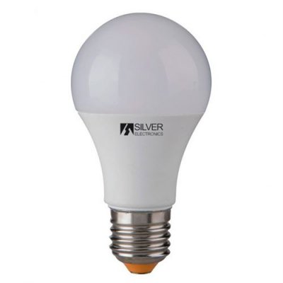 SILVER ELECTRONICS Silver 981927 aluminium Lampe LED standard E27 10 W Lumi&egrave;re froide