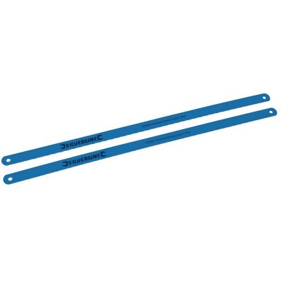 SILVERLINE  - 2 lames acier cobalt pour scie &agrave; m&eacute;taux 24 tpi 456985