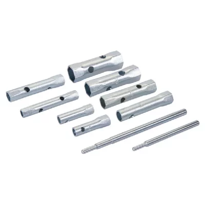 SILVERLINE  571532 Jeu de 8 cl&eacute;s tubulaires m&eacute;triques 8-22 mm