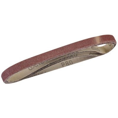 SILVERLINE  740136 5 bandes abrasives 13 x 457 mm Grain 80