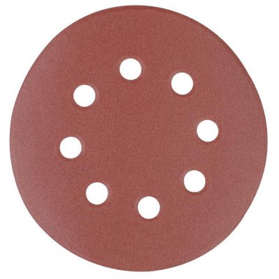 SILVERLINE  822649 Lot de 10 Disques abrasifs auto-agrippant perfor&eacute;s 125 mm grain 40