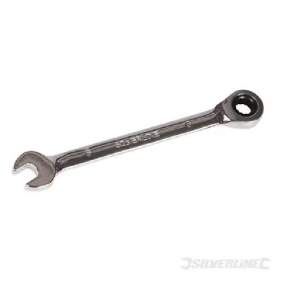SILVERLINE  - cl&eacute; mixte &agrave; cliquet &agrave; t&ecirc;te droite 10 mm 675225