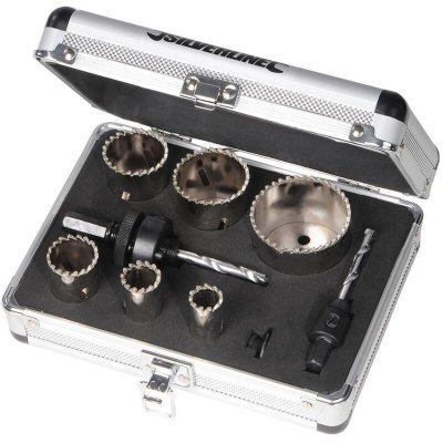 SILVERLINE  - Coffret 11 pi&egrave;ces scies-cloches diamant&eacute;es