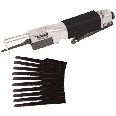 SILVERLINE  - lot scie sabre pneumatique et 10 lames de rechange