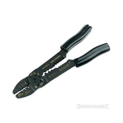 SILVERLINE  - Pince &agrave; sertir et &agrave; d&eacute;nuder, 230 mm, 230 Mm