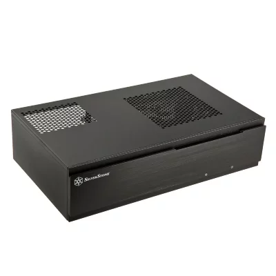 SILVERSTONE  MILO ML06 - SFF - mini ITX - pas d'alimentation (SFX12V) - noir - USB/Audio 