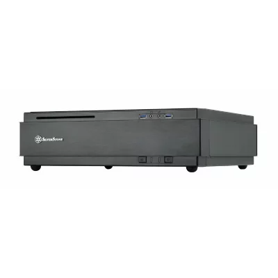 SILVERSTONE  MILO ML07 - Tour - mini ITX - pas d'alimentation - noir - USB/Audio 