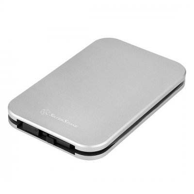 SILVERSTONE  MMS02C Bo&icirc;tier disque dur/SSD Aluminium, Noir 2.5 - Neuf