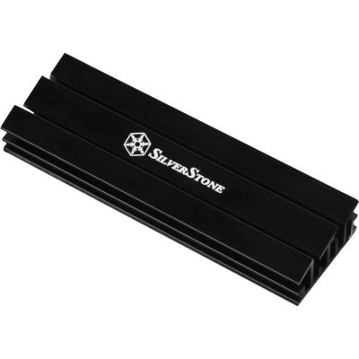 SILVERSTONE  SST-TP02-M2 - M.2 set de refroidissement pour M.2 SSD jusqu'&agrave; 80mm de long, aluminium