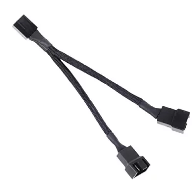 SILVERSTONE tek  sst-cpf01 cavo splitter 4-pin pwm, sleeved nero - 10cm