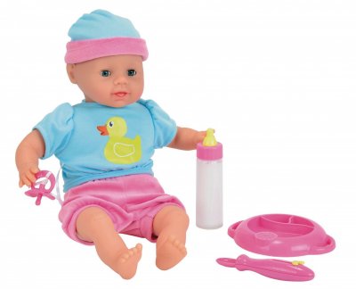 SIMBA  - Laura Poupon A Faim - 38cm - Cuill&egrave;re et Biberon Magique - 105010964