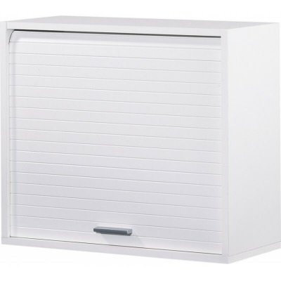 SIMMOB Cook El&eacute;ment de Rangement Cuisine avec Rideau Coulissant, Blanc