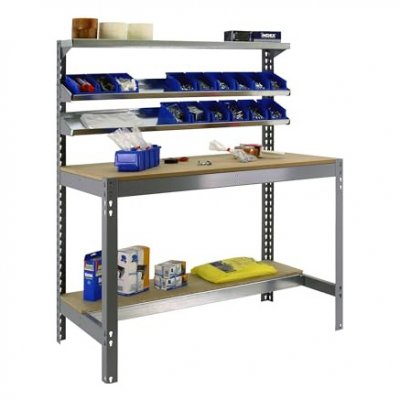 SIMONWORK (BANCOS DE TRABAJO) Simon Rack - Kit Etabli 1440x900x750mm - BT-1 900 GRIS FONCE/BOIS