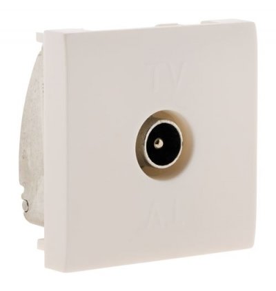 ZENITECH Simplea-Prise TV - Moteur seul - Blanc - Simplea