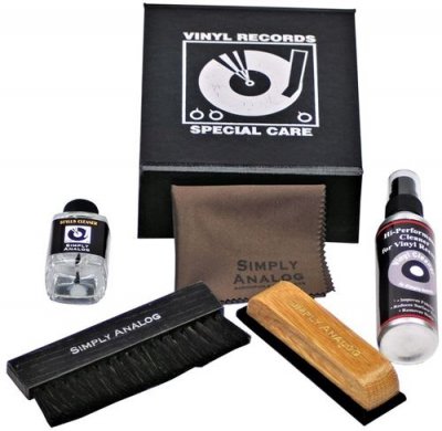 SIMPLY ANALOG  Delux Cleaning Boxset similicuir noir