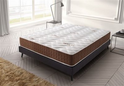 SIMPUR  - Matelas 90x200 r&eacute;versible Visco Ergo relax - &Eacute;paisseur +/- 19 cm - Mousse ViscoSoft