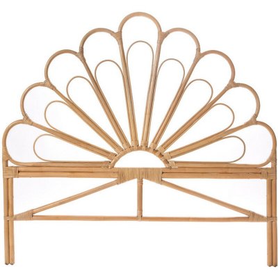 DRAWER Singaraja - T&ecirc;te de lit design en rotin 148cm - Couleur - Naturel