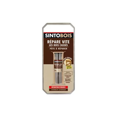 SINTO  - R&eacute;pare vite les bois cass&eacute;s 60g Bois clair Ch&ecirc;ne claire