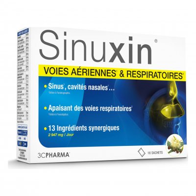 3C PHARMA Sinuxin Voies A&eacute;riennes & Respiratoires 16 Sachets