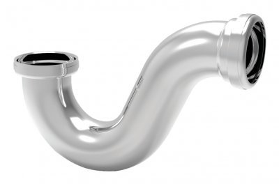 VALENTIN Siphon baignoire laiton chrom&eacute; - 1'1/2 - &Oslash; 40 mm - 