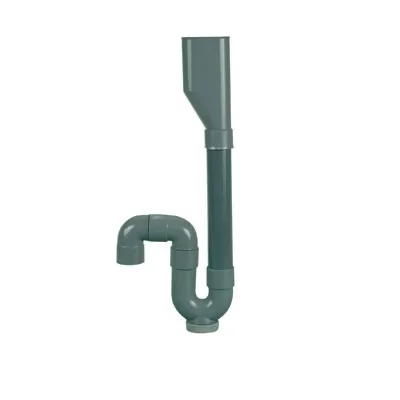 REGIPLAST Siphon plastique m.a.l. double entr&eacute;e, sortie verticale, 40, Verticale