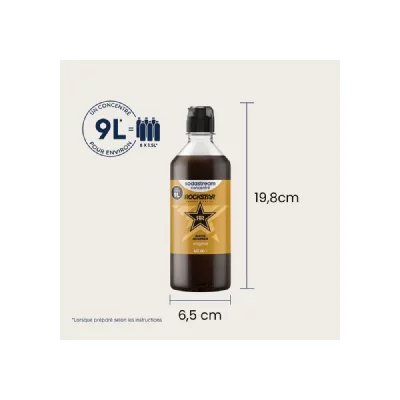 SODASTREAM Sirop concentr&eacute; sans sucres Rockstar Original 6 x 440 ml, jusqu'&agrave; 9 L