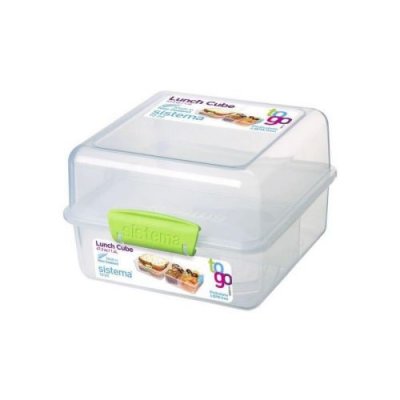 SISTEMA  Porte-repas Polypropyl&egrave;ne to go 3 Compartiments 1,4 litres