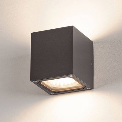SLV Sitra cube applique, anthracite, gx53, max. 2x9w