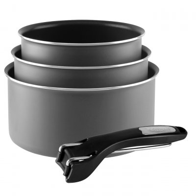 SITRAM  Set 3 casseroles 16/18/20cm tous feux dont induction + pince