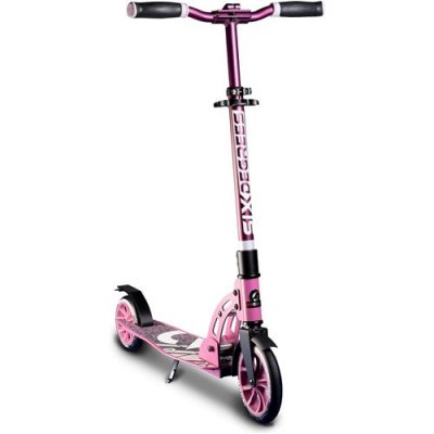 SIX DEGREES  Trottinette enfant 2 roues &eacute;volutive pliable aluminium Junior 180/145 mm rose 