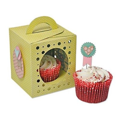 SIZZIX  Matrice de d&eacute;coupe Thinlits Set 19 pi&egrave;ces - Bo&icirc;te Cupcake
