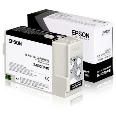 EPSON SJIC20P(K) - Noir - original - cartouche d'encre - pour TM C3400BK